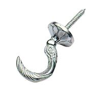 Bulk Hardware BH01642 Embrasse de rideaux égyptienne Satin chromée, 45 mm, Set de 2 Pièces