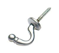 Bulk Hardware BH01645 Embrasse de rideaux boule Satin chromée, 40 mm, Set de 2 Pièces