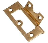 Bulk Hardware BH01742 Charnière affleurante Electro-Laiton, 75 mm, Set de 2 Pièces