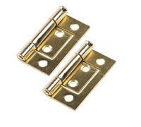 Bulk Hardware BH01746 Charnière affleurante Electro-Laiton, 50 mm, Set de 2 Pièces