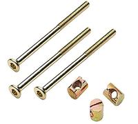 Bulk Hardware BH01773 Paquet de 10 Boulons avec écrou de meuble Allen M6 x 100 mm