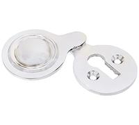 Bulk Hardware BH01810 Victorien Ecusson de trou de serrure couvert Chrome