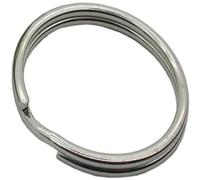 Bulk Hardware BH01820 Paquet de 20 Anneaux fendu de porte-clés 32 mm Nickel