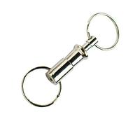 Bulk Hardware BH01849 Paquet de 2 Porte-clés à tirer Nickelé