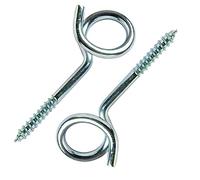 Bulk Hardware BH01919 Crochet queue de cochon, 100 mm, Set de 2 Pièces