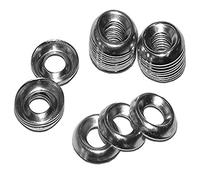 Bulk Hardware BH01971 Rondelle de vis à épaulement n° 6 Nickelée, Set de 100 Pièces