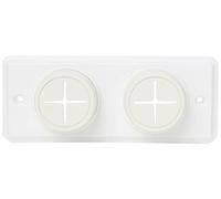 Bulk Hardware BH02004 Accroche serviette/torchon double avec vis