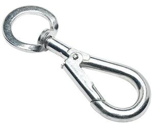 Bulk Hardware BH02045 Crochet à ressort avec pivot, 5 mm, Set de 2 Pièces