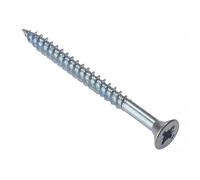 Bulk Hardware BH02198 Pozi Vis double filetage à tête fraisée plaquée au zinc brillant, 10 x 2 pouces, Set de 20 Pièces