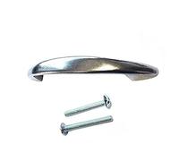 Bulk Hardware BH02240 Poignée D à fixation arrière avec boulons Chromée, 100 mm