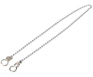 Bulk Hardware BH02251 Chaîne de baignoire à billes 450 mm avec crochet S Chromé