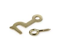 Bulk Hardware BH02304 Crochet/œil latéraux Electro-Laiton, 32 mm, Set de 6 Pièces