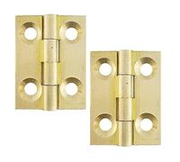 Bulk Hardware BH02584 Mini charnière en Laiton massif, 13 mm, Set de 4 Pièces