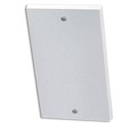 Bulk Hardware BH02677 Plaque vierge double Blanc