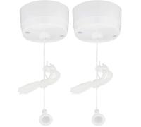 Bulk Hardware BH02684 Interrupteur cordon rond de plafond 2 voies 5 A (Lot de 2)