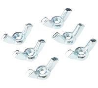 Bulk Hardware BH02777 Ecrou à oreilles M4 plaqué au zinc brillant, Set de 25 Pièces