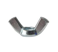 Bulk Hardware BH02780 Ecrou à oreilles M8 plaqué au zinc brillant, Set de 15 Pièces