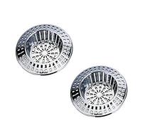 Bulk Hardware BH02804 Petite crépine d'évier en Plastique Chrome, Set de 2 Pièces