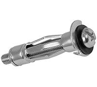 Bulk Hardware BH02858 Ancrage pour cloison plaqué au zinc brillant, Set de 10 Pièces