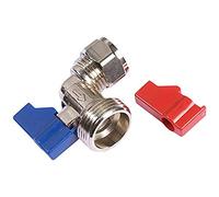 Bulk Hardware BH02905 Vanne de lave-linge avec poignée à angle 15 mm x 3/4 BSP