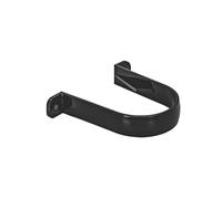 Bulk Hardware BH03104 Paquet de 2 Pinces/Supports de tuyau de descente 68 mm Noir