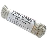 Bulk Hardware BH03162 Corde en coton cirée pour Vantail/Poulie 12,5 mm x 4,8 mm