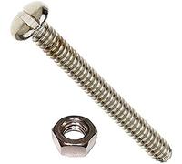 Bulk Hardware BH03478 Vis d'assemblage à tête cylindrique/fente, Set de 25 Pièces