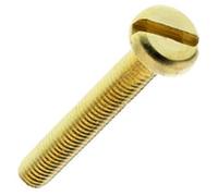 Bulk Hardware BH03538 Vis d'assemblage à tête cylindrique/fente, 8 mm x 1 pouce, Set de 10 Pièces