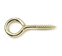 Bulk Hardware BH03575 Vis à œil en Acier Laiton, 65 mm, Set de 3 Pièces