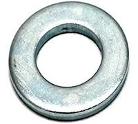 Bulk Hardware BH03682 Rondelle plate en Acier plaqué au zinc brillant M8, Set de 25 Pièces