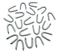 Bulk Hardware BH03719 Agrafe de clôture galvanisée, 15 x 1,7 mm, Set de 100 Pièces