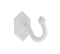 Bulk Hardware BH03774 Embrasse de rideau adhésif Chromé, 35 x 35 x 40 mm, Set de 2 Pièces