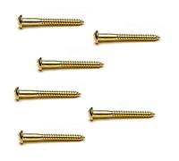 Bulk Hardware BH03783 Vis à tête ronde / fente en Laiton massif, Set de 9 Pièces