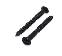 Bulk Hardware BH03813 Vis à tête ronde / fente vernie, Set de 10 Pièces