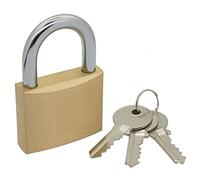 Bulk Hardware BH03904 Cadenas à clés identiques en Laiton massif, 30 mm, Set de 4 Pièces