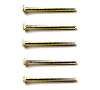 Bulk Hardware BH03951 Vis à Métaux pour Prise Électrique Plaquée au Zinc, Set de 20 Pièces