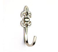 Bulk Hardware BH03976 Embrasse de rideau Fleur de Lys Laiton, 75 x 25 x 35 mm, Set de 2 Pièces