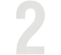Bulk Hardware BH04097 Chiffre adhésif en Vinyle n° 2, 75 mm, Set de 4 Pièces