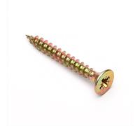 Bulk Hardware BH04315 Pozi Vis à bois à tête fraisée double plaquée au zinc, 3,5 x 50 mm, Set de 55 Pièces