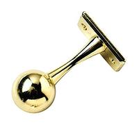 Bulk Hardware BH04419 Support central Electro-Laiton pour tringle d'armoire, 25 mm, Set de 2 Pièces