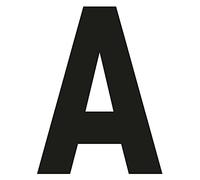 Bulk Hardware BH04438 Lettre A adhésive en Vinyle, 50 mm, Set de 4 Pièces