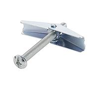 Bulk Hardware bh04752 M6 x 75 mm Wing/Printemps Bascule et machine à vis - Argent (Lot de 4)