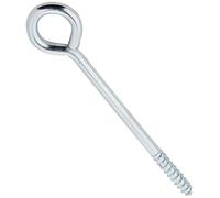 Bulk Hardware bh04761 100 mm BZP acier vigne Eye - Argenté (Lot de 50)
