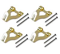 Bulk Hardware Bh04782 EB 3 crochets à photo en Laiton plaqué double Laiton plaqué double - pack de 10.