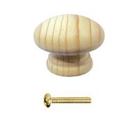 Bulk Hardware Bh04914 Pin d'armoire Poignée de porte avec verrou et insert non laqué 38 mm, lot de 4 pièces