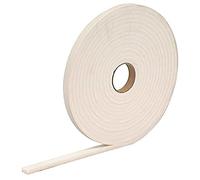 Bulk Hardware bh04940 autocollant PVC haute densité Boudin de porte en mousse, 5 m - blanc, lot de 2