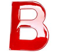 Bulk Hardware bh04972 autocollant haute visibilité réfléchissant Lettre B, 75 mm - Rouge