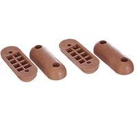 Bulk Hardware Bh05103 WC Abattant WC SE Produisent, 60 x 22 x 12 mm - Marron, Lot de 4 pièces