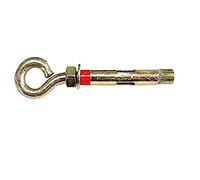 Bulk Hardware Bh05278 Boulon à œil avec manchon d'ancrage M8 x 52, Lot de 2 pièces