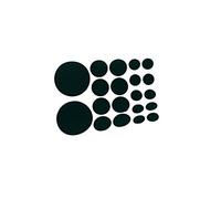 Bulk Hardware Bh05283 Autocollant de sol Meuble protection Patins feutre Tailles assorties (20 par feuille) Vert Feutre, Lot de 10 pièces